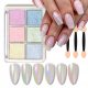 6 x PEARLY NAIL POWDER WITH MERMAID SHELL EFFECT