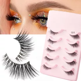    KOMPLET TRAKOV ZA UMETNE TREPALNICE 5 PAROV HALF ACCENT EYE 1011