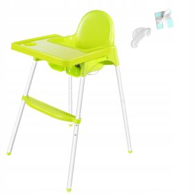 Visoko nastavljiv stolček za hranjenje, zelen