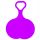 Kimet VIOLET Snow Slider Sleigh with Handle