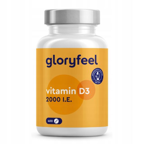 Vitamin D3 Gloryfeel: 400 tablet za več kot leto dni zaloge, 100% veganski