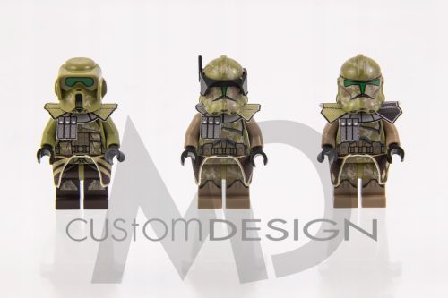 Custom Kama in Pauldroni za LEGO Clone Kashyyyk Trooper