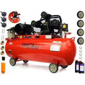 Kraftdele 10 Bar Oljni Kompresor 200L 400v Sprezarka