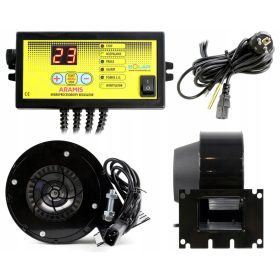   ZESTAW KRMILNIKA KOTLA ZA PEČ ARAMIS + PUHALO IZ ALUMINIJA NWS-75