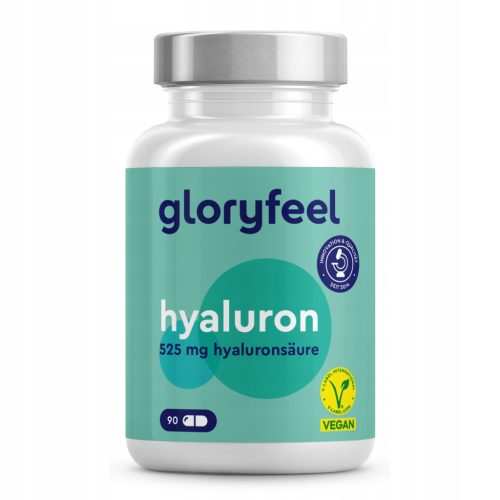 Kapsule hialuronske kisline gloryfeel - 90 kapsul za 3 mesece, 100% veganske