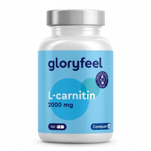 Visokodozirne kapsule L-karnitina Gloryfeel - 100% veganske, brez GMO
