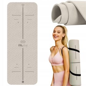 Fit.Me Premium Yoga Fitness Mat 183 cm x 61 cm Brown