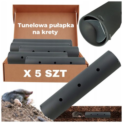 Tunelna past za krtice - komplet 5 živih pasti