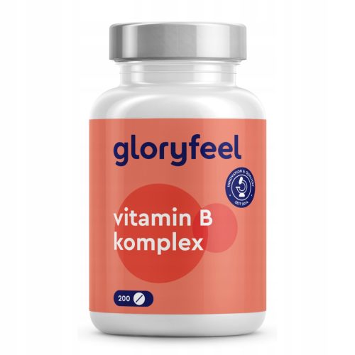 Tablete z Vitaminom B Complex by gloryfeel - 200 tablet za več kot 6 mesecev