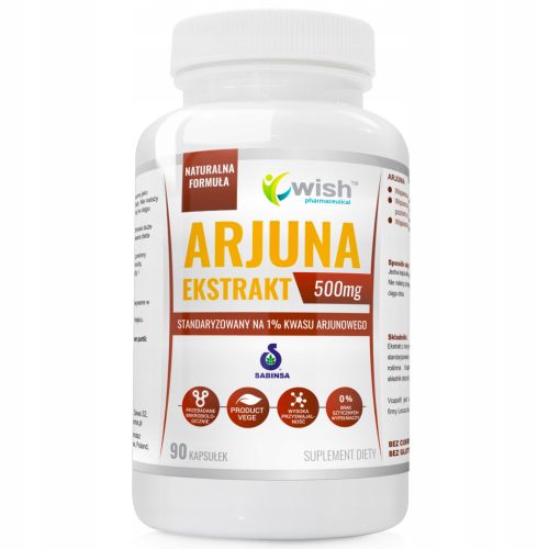 ARJUNA 500mg Ekstrakt - Vzdrževanje Zdravega Srca in Krvnega Tlaka, 90 Kapsul