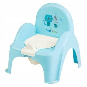   TEGA BABY Nocnik krzesełko z glasbeno skrinjico PES IN MAČKA modra