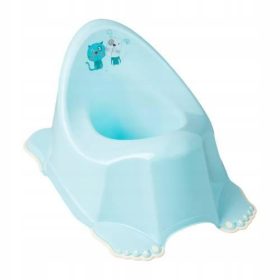   TEGA BABY Nocnik protizdrsna s skrinjico za glasbo PES IN MAČKA modra