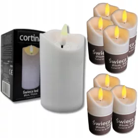   Slovenian name: Cortina LED vložek za svečo na baterije 9,5 cm Cortina x 8 kosov