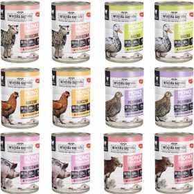 WIEJSKA ZOGRODA MONO mešanica hrane za mačke 12x400g