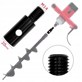   Adapter za električni mešalnik - mešalnik M14 > sveder za zemljo 20 mm