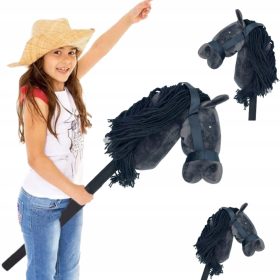   KONJSKA GLAVA NA PALICI ZABAVNA IGRAČA KOŃ HOBBY HORSE ZVOK