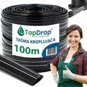 Kapalkasta cev Top Drop WTK100R 100 m črna