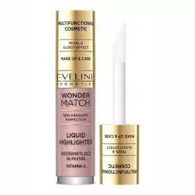    Eveline Cosmetics Wonder Match enojni tekoči osvetljevalec zlat 150 g
