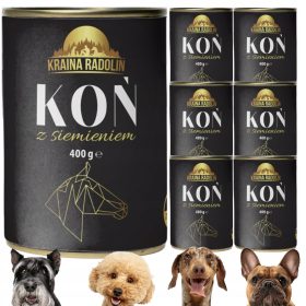   Kraljevska hrana za konje z lanenimi semeni 6x400g - 90% meso premium mokra hrana