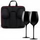 Komplet za vino v elegantnem etui s črnimi kozarci diVinto

**