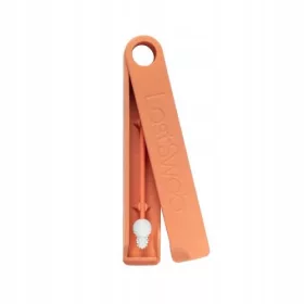   Lastswab Baby Ekološki večkratni higienski palček za ušesa za otroke z omejevalnikom, breskev