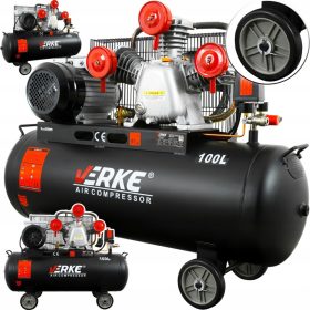   OLJNI KOMPRESOR SPRĘŻARKA 100L 8 BAR 4HP 360l/min 3 TŁOKI VERKE