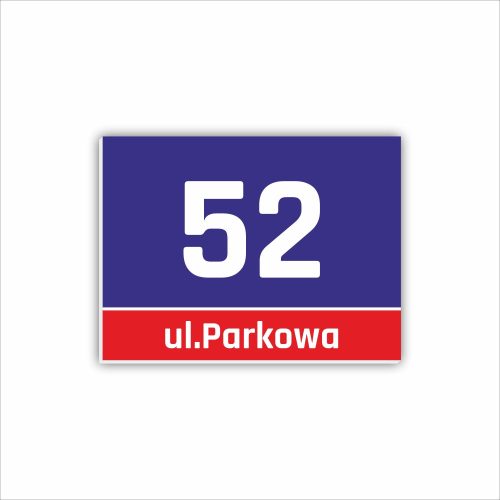 Tablica z naslovom za dom PVC hišna številka 40 x 30 cm