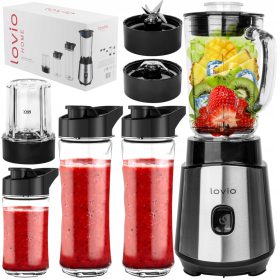   Skodelični mešalnik LOVIO HOME za smoothie, koktajle, kavo, poper in sol 900W - 0,6 l