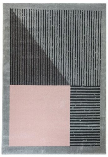 Preproga Lara L263A_SFI23 Črno Roza Siva 140x200 cm