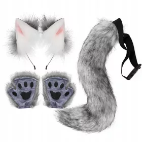  Set rekvizitov za cosplay Fox Ears Tail,