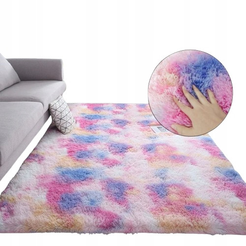 MEHKA PREPROGA ZA SPALNICO SHAGGY FLUFFY MULTIKOLOR 200x140 cm
