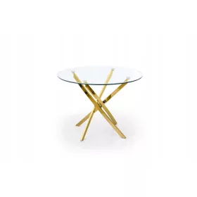 Okrogla miza Halmar Raymond 100 x 100 x 73 cm zlata