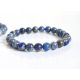 Naravna zapestnica LAPIS LAZULI Pyrite BALLS gladka krogla 8 mm