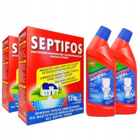  Septifos aktivator za greznice 2,4 kg + 2x Žel Bio WC Septibio 3w1 750ml