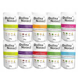   Dolina Noteci Premium Mokra hrana za pse MIX 10x150g brez rib in piščanca