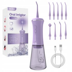   BREZŽIČNI IRYGATOR ZA ČIŠČENJE ZOB 9 ŠOB 5 NAČINOV DELOVANJA 350ML
