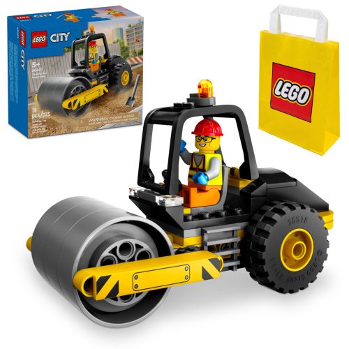 Gradbeni valj LEGO City 60401 s papirnato vrečko