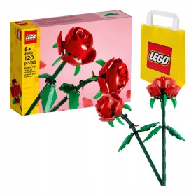   LEGO Rože - Set za izdelavo rdečih vrtnic (40460) + LEGO darilna vrečka