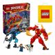 LEGO Ninjago Kaia's Fire Elemental Mech 71808 + VP Paper Bag LEGO 6315792 Medium