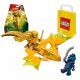 LEGO Ninjago Napad zmaja Arin 71803 + LEGO papirnata vrečka 6315786 rumena 24x8x18 cm