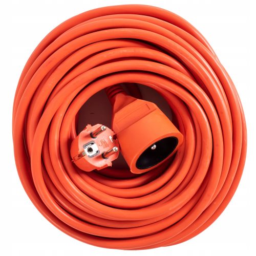 Vrtni podaljšek SuperFlex 30 m, 1 vtičnica, oranžna