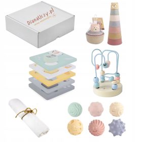   Senzorična pedagoška škatla Montessori set z igračami za otroke stare 12 mesecev