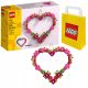 LEGO Srčna okrasna figura 40638 + rumena LEGO papirnata vrečka 6315786 24x8x18 cm