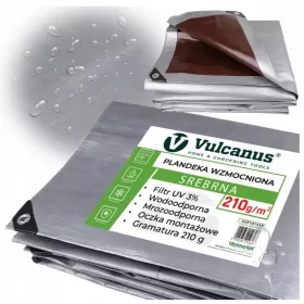   PREMIUM Plandek Vulcanus® 5x6m, srebrno-rjava za vsakršno zaščito