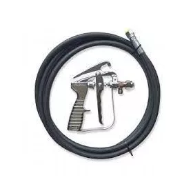   Pistolet za lepilo s 3-metrsko cevjo za enostavno nanašanje kontaktnega lepila na površine. Primeren za uporabo z buteljkami lepila kapacitete 17 kg oz. 22 L. Zagotavlja natančno in učinkovito nanašan