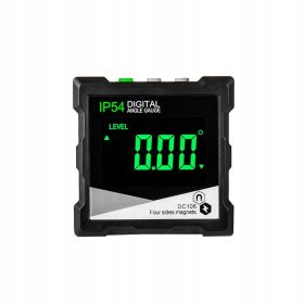   Digitalni kotomer z magnetom in LCD zaslonom za natančno merjenje naklona in kotov. Zagotavlja enostavno uporabo, visoko ločljivost zaslona, varčevanje z energijo ter dolgo življenjsko dobo. Z vodoodp