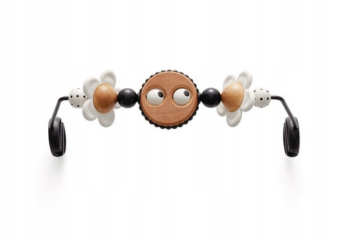 BABYBJORN Igrača izbijač Googly Eyes, črno-bela
