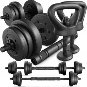   Trex Sport nastavljive bitumenske ročice z 2x 10 kg palica + kotliček
