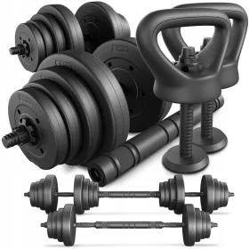   Trex Sport 40 kg nastavljive bitumenske ročice z utežmi 2x20 kg