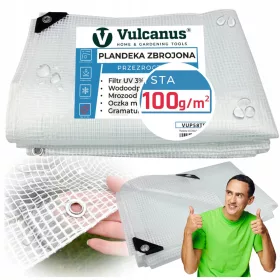   Prozorna Okrepljena Plandeka Vulcanus® 6x10 m – Zaščita za Vse Pogoje